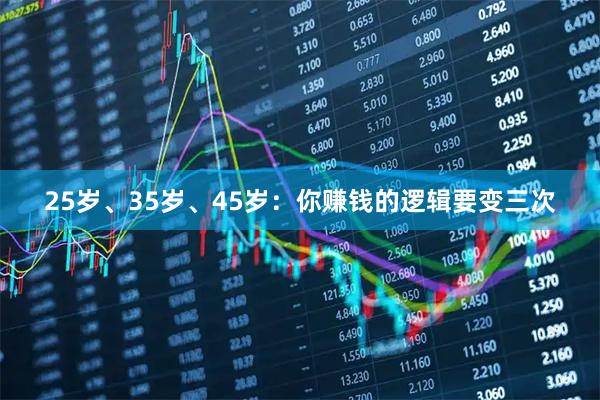 25岁、35岁、45岁：你赚钱的逻辑要变三次