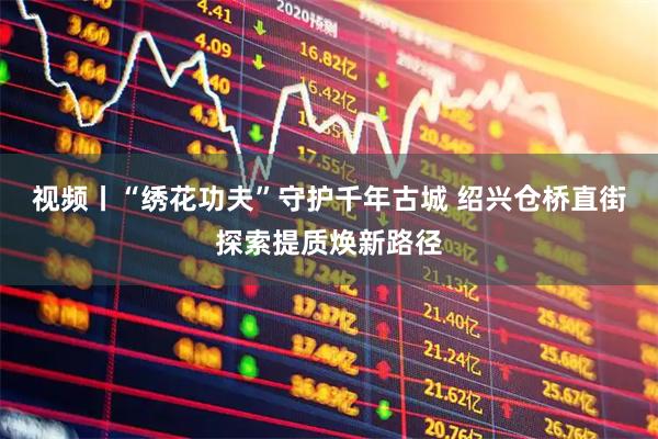 视频丨“绣花功夫”守护千年古城 绍兴仓桥直街探索提质焕新路径